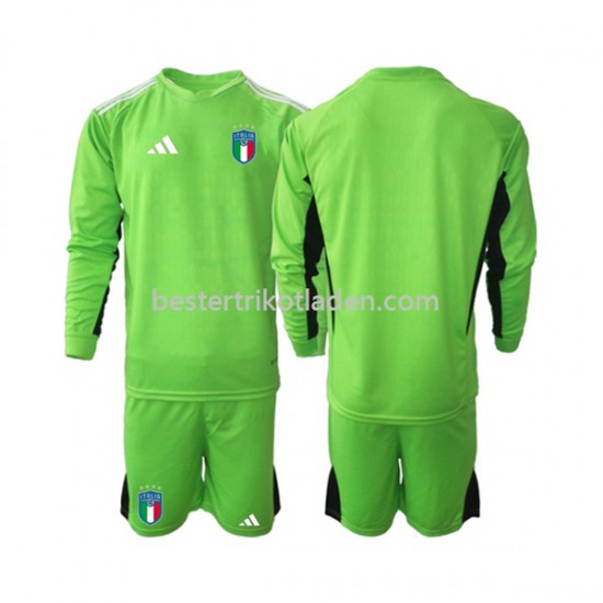 Fußballtrikot Italien 2023 Torwart Heim Trikot Home Langarm für Kinder