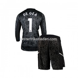 Fußballtrikot Manchester United DE GEA 1 Torwart Auswärts Trikot Away 2022-2023 Langarm für Kinder