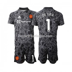 Fußballtrikot Manchester United DE GEA 1 Torwart Auswärts Trikot Away 2022-2023 Kurzarm für Kinder