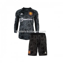 Fußballtrikot Manchester United Torwart Auswärts Trikot Away 2022-2023 Langarm für Kinder
