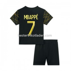 Fußballtrikot Paris Saint-Germain Mbappé 7 Viertes trikot 2022-2023 Kurzarm für Kinder