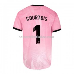 Fußballtrikot Real Madrid Thibaut Courtois 1 Torwart Viertes trikot 2021-2022 Kurzarm für Herren