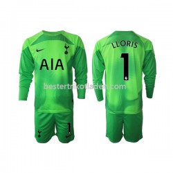 Fußballtrikot Tottenham Hotspur Hugo Lloris 1 Torwart Auswärts Trikot Away 2022-2023 Langarm für Kinder