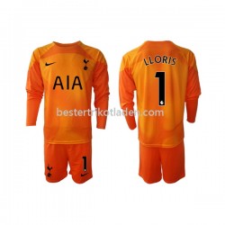 Fußballtrikot Tottenham Hotspur Hugo Lloris 1 Torwart Ausweich Trikot 3rd 2022-2023 Langarm für Kinder