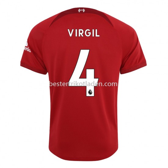 Fußballtrikot Liverpool Virgil 4 Heim Trikot Home 2022-2023 für Herren