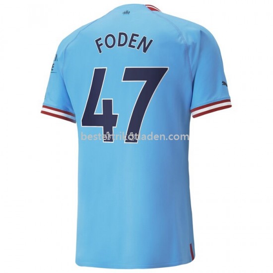 Fußballtrikot Manchester City Foden 47 Heim Trikot Home 2022-2023 für Herren