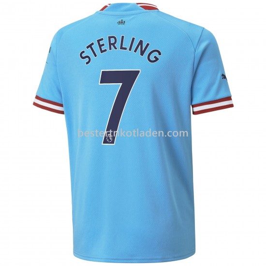 Fußballtrikot Manchester City Sterling 7 Heim Trikot Home 2022-2023 für Herren