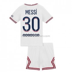Fußballtrikot Paris Saint-Germain Lionel Messi 30 Viertes Trikot 2021-2022 für Kinder