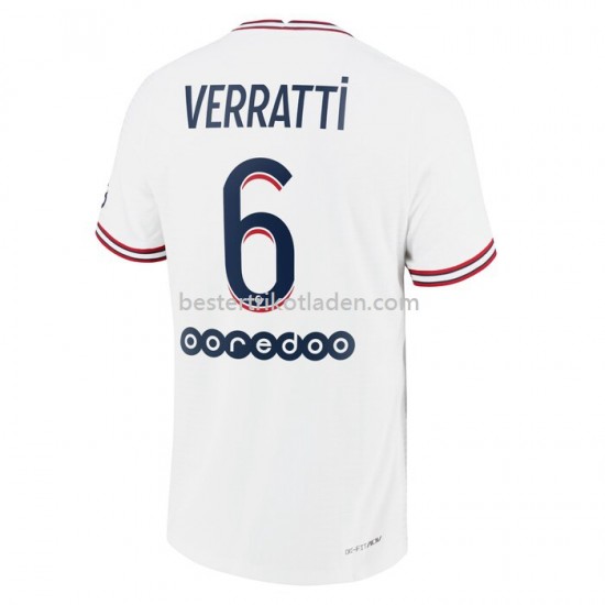 Fußballtrikot Paris Saint-Germain Marco Verratti 6 Viertes Trikot 2021-2022 für Herren