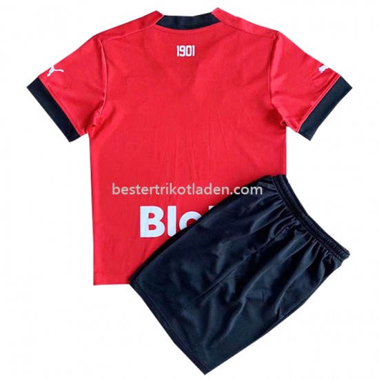 Fußballtrikot Stade Rennes Heim Trikot Home 2022-2023 für Kinder