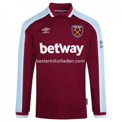Fußballtrikot West Ham United Heim Trikot Home 2021-2022 Langarm für Herren