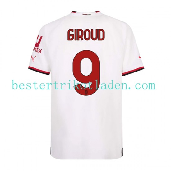 Fußballtrikot AC Mailand Olivier Giroud 9 Auswärts Trikot Away 2022-2023 Kurzarm für Herren