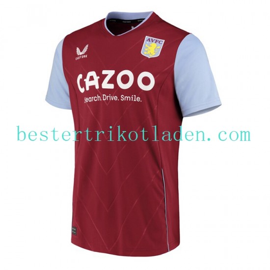 Fußballtrikot Aston Villa Heim Trikot Home 2022-2023 Kurzarm für Herren