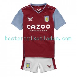 Fußballtrikot Aston Villa Heim Trikot Home 2022-2023 Kurzarm für Kinder