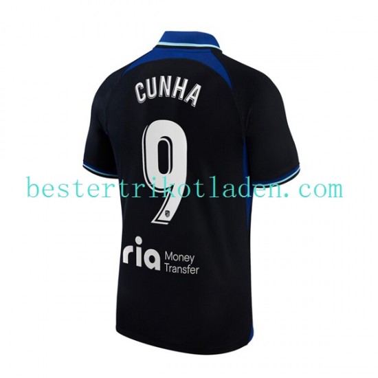 Fußballtrikot Atlético Madrid Matheus Cunha 9 Auswärts Trikot Away 2022-2023 Kurzarm für Herren