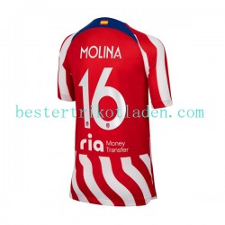 Fußballtrikot Atlético Madrid Nahuel Molina 16 Heim Trikot Home 2022-2023 Kurzarm für Herren