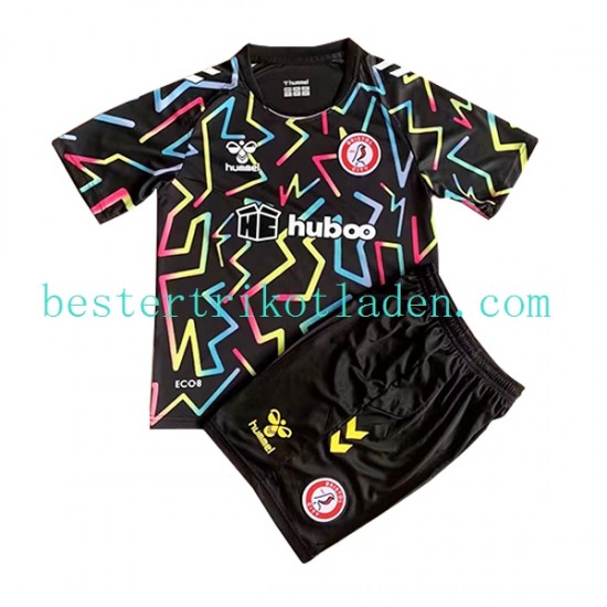 Fußballtrikot Bristol City Torwart Heim Trikot Home 2022-2023 Kurzarm für Kinder