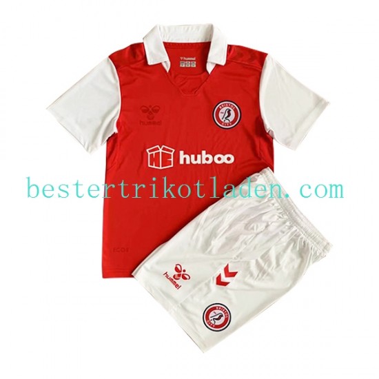 Fußballtrikot Bristol City Heim Trikot Home 2022-2023 Kurzarm für Kinder