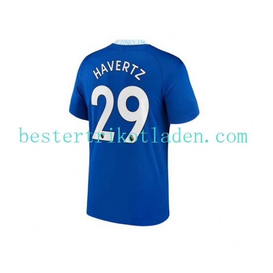 Fußballtrikot Chelsea Kai Havertz 29 Heim Trikot Home 2022-2023 Kurzarm für Herren