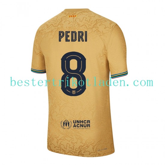 Fußballtrikot FC Barcelona Pedri 8 Auswärts Trikot Away 2022-2023 Kurzarm für Herren