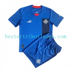 Fußballtrikot Island Heim Trikot Home 2022 Kurzarm für Kinder