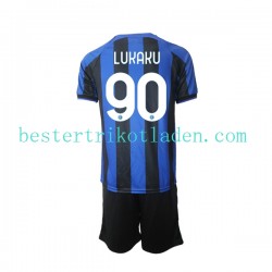 Fußballtrikot Inter Mailand Romelu Lukaku 90 Heim Trikot Home 2022-2023 Kurzarm für Kinder