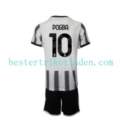Fußballtrikot Juventus Turin Pogba 10 Heim Trikot Home 2022-2023 Kurzarm für Kinder