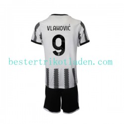 Fußballtrikot Juventus Turin Vlahovic 9 Heim Trikot Home 2022-2023 Kurzarm für Kinder