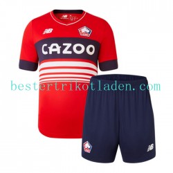 Fußballtrikot OSC Lille Heim Trikot Home 2022-2023 Kurzarm für Kinder