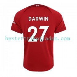 Fußballtrikot Liverpool Darwin Nunez 27 Heim Trikot Home 2022-2023 Kurzarm für Herren