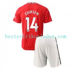 Fußballtrikot Manchester United Christian Eriksen 14 Heim Trikot Home 2022-2023 Kurzarm für Kinder