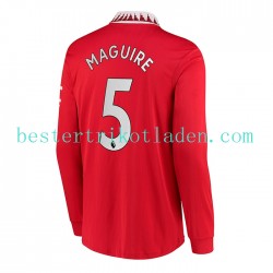 Fußballtrikot Manchester United Harry Maguire 5 Heim Trikot Home 2022-2023 Langarm für Herren