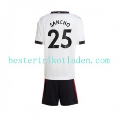 Fußballtrikot Manchester United Jadon Sancho 25 Auswärts Trikot Away 2022-2023 Kurzarm für Kinder