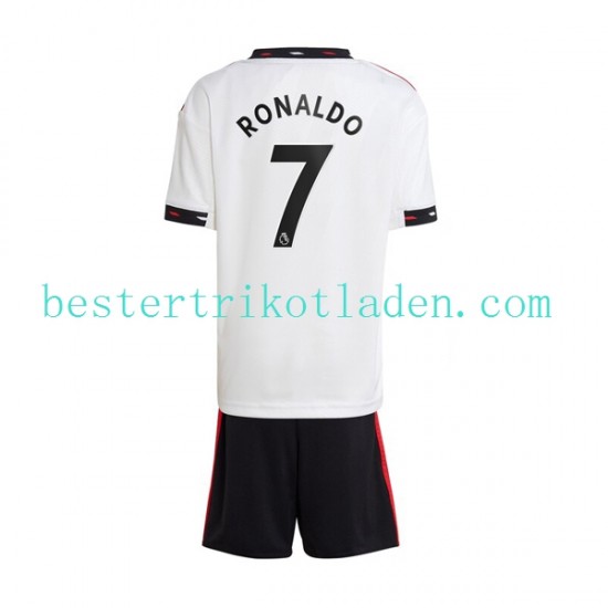 Fußballtrikot Manchester United Ronaldo 7 Auswärts Trikot Away 2022-2023 Kurzarm für Kinder