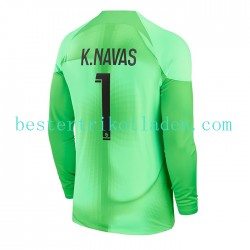 Fußballtrikot Paris Saint-Germain K.Navas 1 Torwart Heim Trikot Home 2022-2023 Langarm für Herren