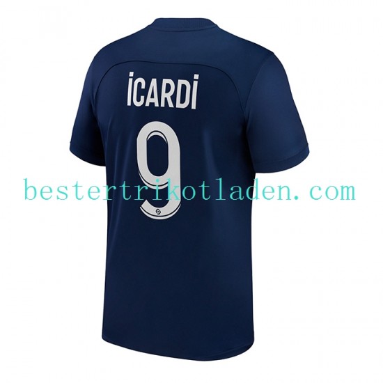 Fußballtrikot Paris Saint-Germain Icardi 9 Heim Trikot Home 2022-2023 Kurzarm für Herren