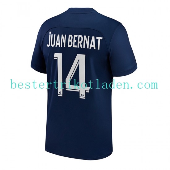 Fußballtrikot Paris Saint-Germain Juan Bernat 14 Heim Trikot Home 2022-2023 Kurzarm für Herren