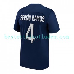 Fußballtrikot Paris Saint-Germain Sergio Ramos 4 Heim Trikot Home 2022-2023 Kurzarm für Herren