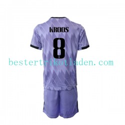 Fußballtrikot Real Madrid Toni Kroos 8 Auswärts Trikot Away 2022-2023 Kurzarm für Kinder
