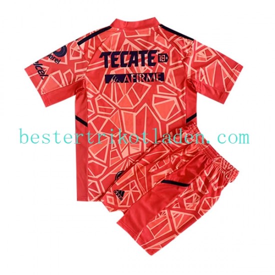 Fußballtrikot UNAL Tigres Torwart Auswärts Trikot Away 2022-2023 Kurzarm für Kinder