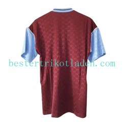 Fußballtrikot West Ham United Retro Heim Trikot Home 1989-1990 Kurzarm für Herren