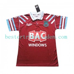 Fußballtrikot West Ham United Retro Heim Trikot Home 1991-1992 Kurzarm für Herren