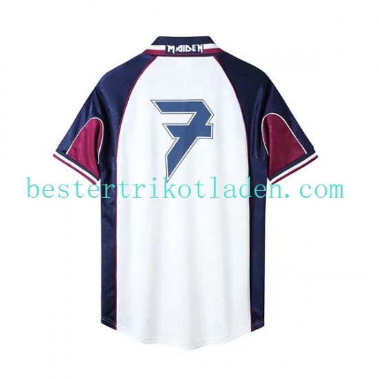 Fußballtrikot West Ham United Iron Maiden Retro Auswärts Trikot Away 1999 Kurzarm für Herren