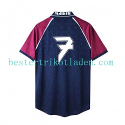 Fußballtrikot West Ham United Iron Maiden Retro Heim Trikot Home 1999 Kurzarm für Herren