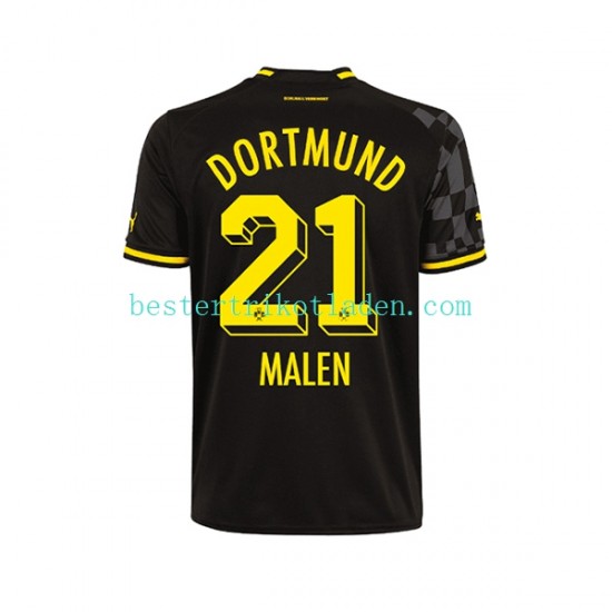 Fußballtrikot Borussia Dortmund Donyell Malen 21 Auswärts Trikot Away 2022-2023 Kurzarm für Herren