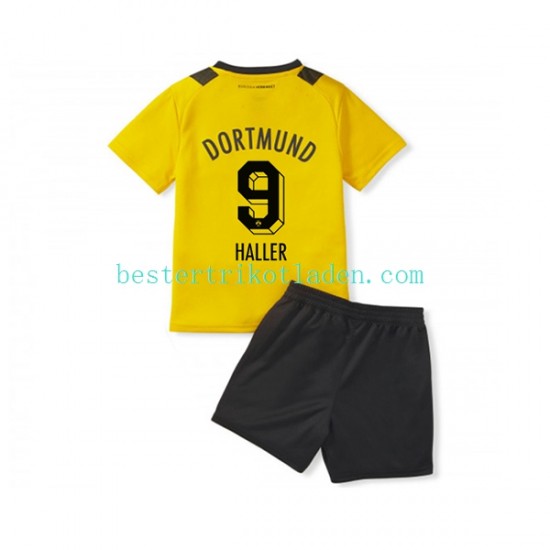 Fußballtrikot Borussia Dortmund Sebastien Haller 9 Heim Trikot Home 2022-2023 Kurzarm für Kinder