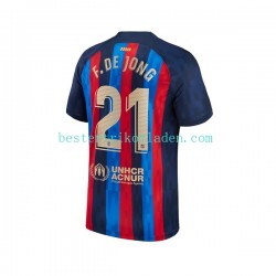 Fußballtrikot FC Barcelona Frenkie de Jong 21 Heim Trikot Home 2022-2023 Kurzarm für Herren