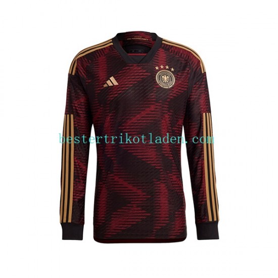 Fußballtrikot Deutschland Auswärts Trikot Away WM 2022 Langarm für Herren