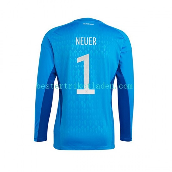 Fußballtrikot Deutschland Manuel Neuer 1 Torwart Heim Trikot Home WM 2022 Kurzarm für Herren