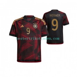Fußballtrikot Deutschland Timo Werner 9 Auswärts Trikot Away WM 2022 Kurzarm für Herren